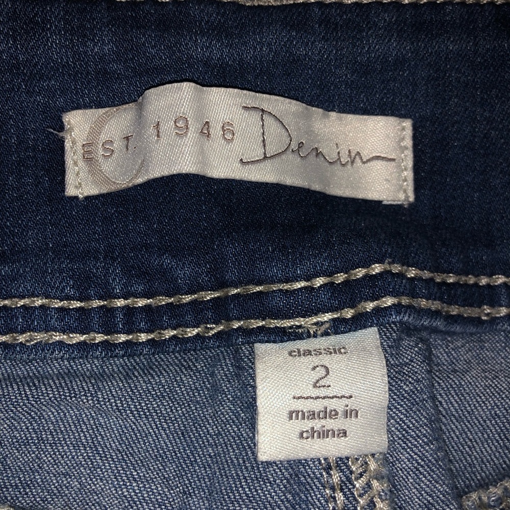 C Est 1946 Women’s Classic Jeans button closure - Picture 2 of 7